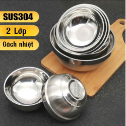 Tô - Bát - Chén Inox 2 Lớp Cách Nhiệt