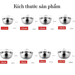 Tô - Bát - Chén Inox 2 Lớp Cách Nhiệt